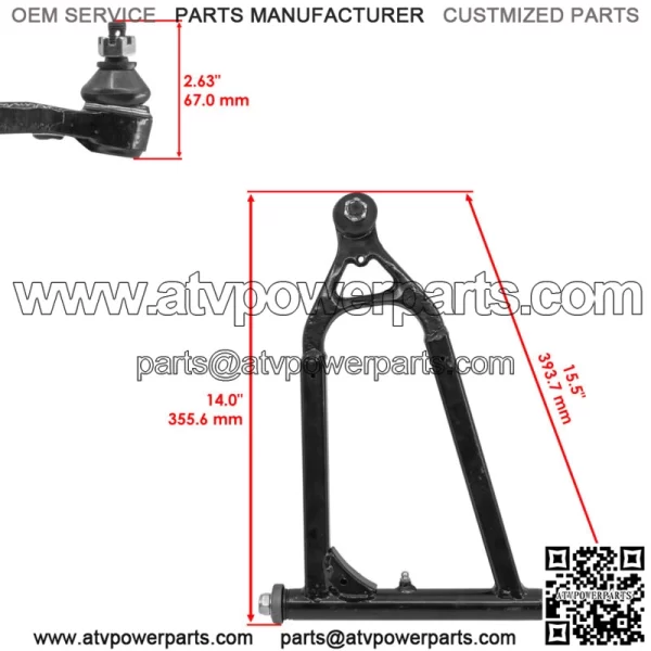 Front Upper Lower Left Right A-Arm for Yamaha RAPTOR 700 YFM700R 2006-09 - Image 2