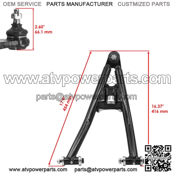 Front Upper Lower Left Right A-Arm for Yamaha RAPTOR 700 YFM700R 2006-09 - Image 4