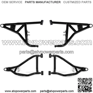 High Clearance Upper & Lower A Arms for Polaris RZR XP 1000 /XP 4 1000 (2014+) - Black