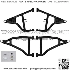 Heavy Duty High Clearance A-Arms for Polaris RZR S 900 / RZR 4 900 (2015-2016) - 1.5" Offset - Red