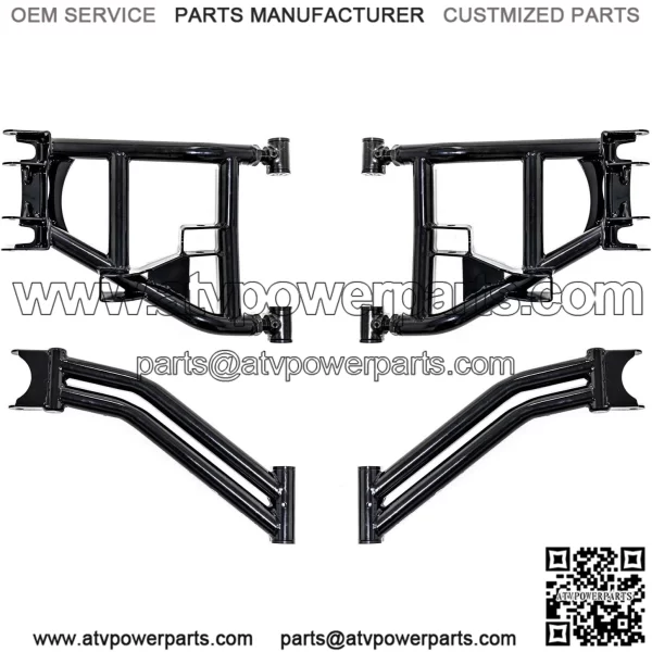 Rear A-Arms for 2019+ Can-Am Maverick Sport 1000/1000 DPS/ 1000R DPS/ 1000 DPS Max | UV-resistant Powder Coat Finish | Adjustable Pivot Blocks | Fit up to 34?? Tires with 1.5" Clearance