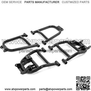 Heavy Duty High Clearance 1.5" Rear Offset A-Arms/Control Arm for Polaris Ranger Full Size XP 1000 (2017-2022) and 1000 Crew (2019-2020) - Black