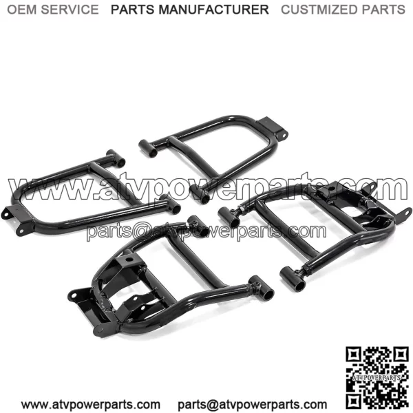 Heavy Duty High Clearance 1.5" Rear Offset A-Arms/Control Arm for Polaris Ranger Full Size XP 1000 (2017-2022) and 1000 Crew (2019-2020) - Black