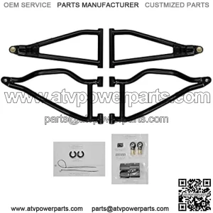 1.5" Red Forward Offset A Arms for 2011-2014 Polaris RZR XP 900/2012-2014 RZR XP 4 900 | Fit up to 30" Tires | 1.25" Tubing 25% Larger Than Stock | UV-Resistant Powder Coat Finish!