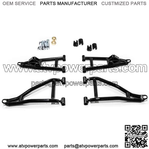 2" Forward Offset A Arms for 2021-2022 Polaris Ranger XP 1000 / Crew -See Fitment | Fit up to 32" Tires | Front & Rear Shock Bump Stops | 1.25?? Tubing 25% Larger Than Stock!