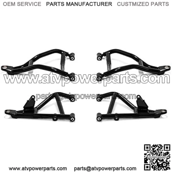 High Clearance 1.5" Forward Offset A-Arms for Can-Am Maverick Sport (2019+) - Black