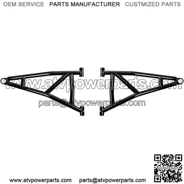 (2) Lower High Clearance A Arms for 2014+ Polaris RZR XP 1000 / XP 4 1000 | Non-Adjustable | Black | 1.25?? Tubing 25% larger Than Stock!