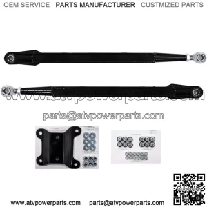 Heavy Duty Boxed Rear Radius Arms/Rods for Can-Am Maverick X3 72" Turbo/X RC/X MR/X RS/MAX (See Fitment Below) - Lower 2 Rods Only - Black