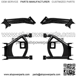 Heavy Duty High Clearance 1.5" Rear Offset A Arms for Can-Am Maverick Trail (2018+) - Black - Fits Up To A 30" Tire!