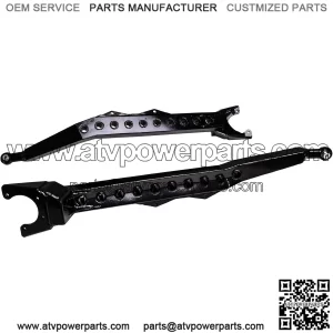 Rear Trailing Arms for 2018+ Polaris RZR XP Turbo S | 2019+ Polaris RZR XP 4 Turbo S | 2019+ Polaris Turbo S Velocity | 2019+ Polaris RZR XP 4 Turbo S Velocity | Clears 40" tires | Black
