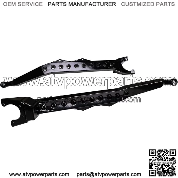 Rear Trailing Arms for 2018+ Polaris RZR XP Turbo S | 2019+ Polaris RZR XP 4 Turbo S | 2019+ Polaris Turbo S Velocity | 2019+ Polaris RZR XP 4 Turbo S Velocity | Clears 40" tires | Black