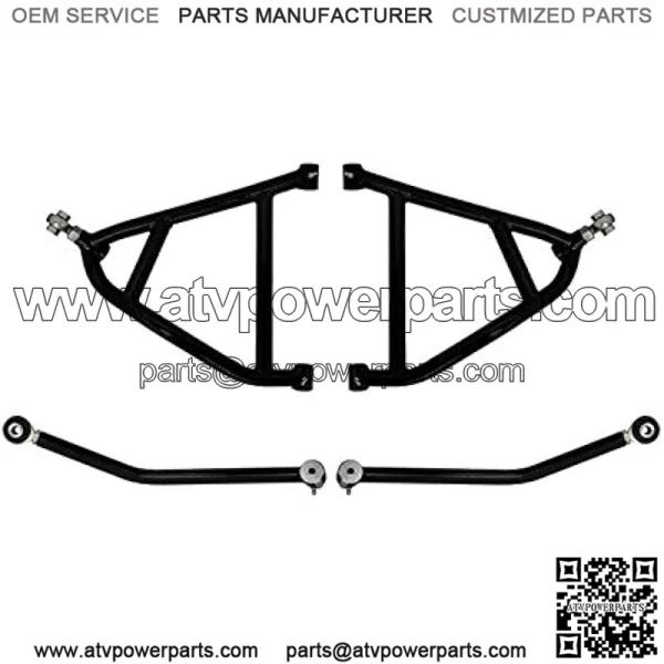 High Clearance Rear A-Arms for Can-Am Maverick XMR/DPS/XRS/MAX (See Fitment) - Black