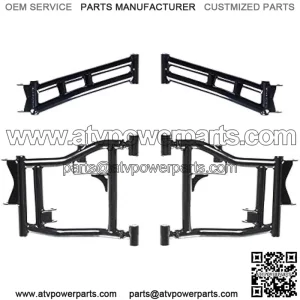 Heavy Duty Arched Rear Offset A-Arms for 2016+ Polaris General 1000 / General 4 | Full camber adjustability | A-Arm color is Orange