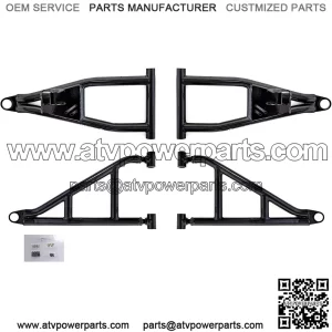 2" Forward Offset A-Arms/Control Arm for Polaris Ranger XP 900  (2016) - Stronger Than OEM! - Black