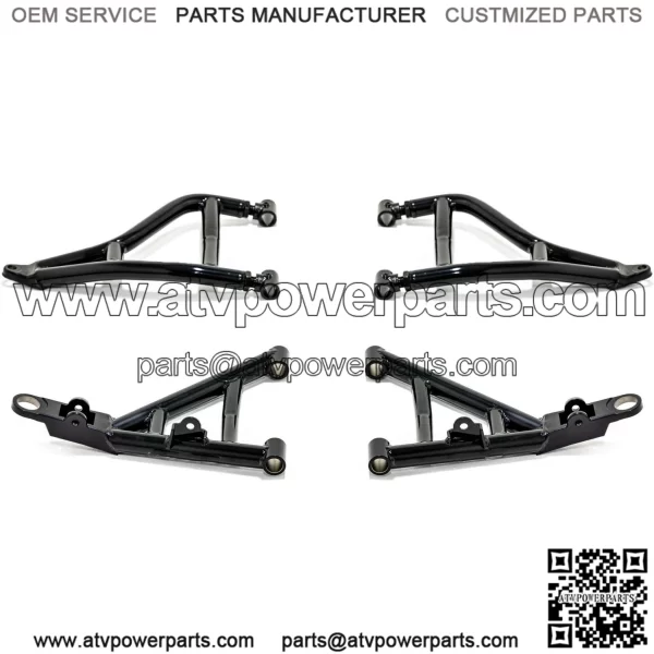 High Clearance 1.5" Forward Offset A-Arms for Yamaha Wolverine X2 (2019) - Black