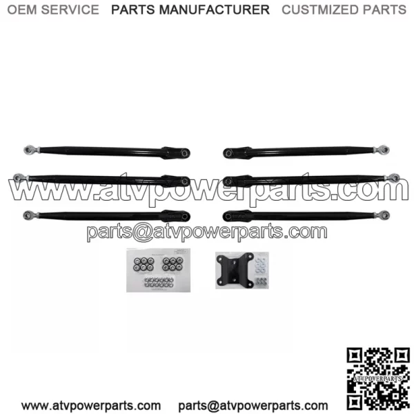 Tubed Rear Radius Rods for Can-Am Maverick X3 (64"Body) - Black