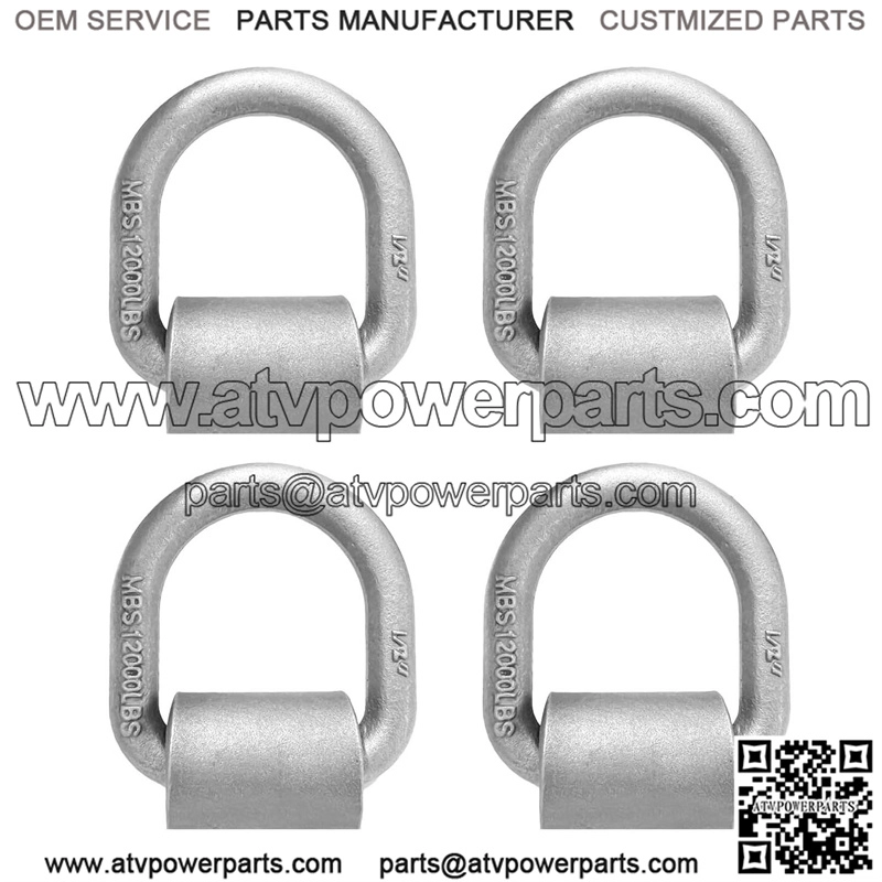 Heavy Duty Welded Forged D-Rings #4 Pack