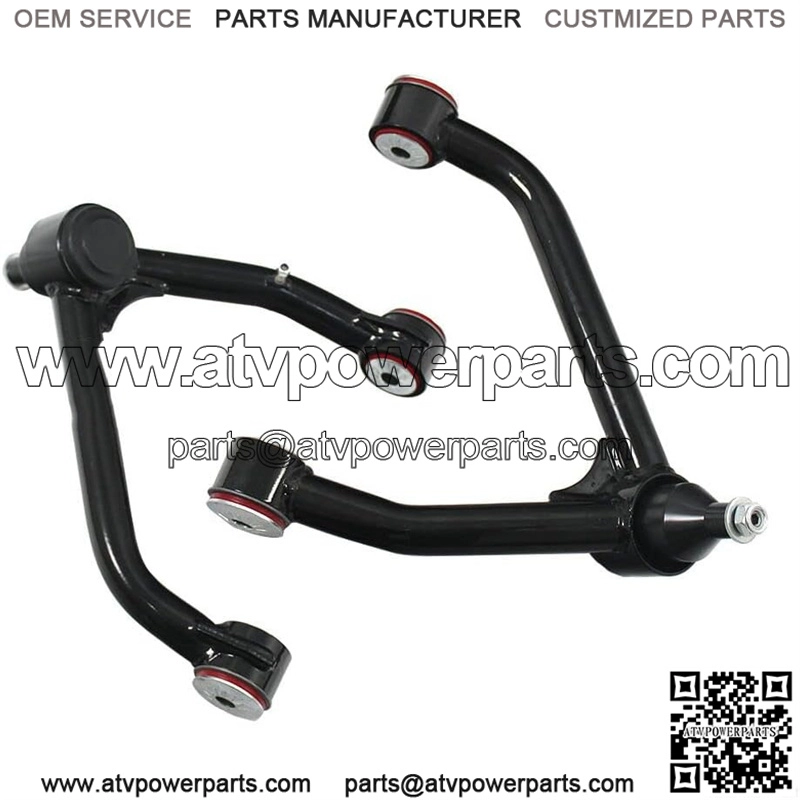 Pair (2 PCS) Front Upper Control Arm Compatible with 2014-2018 Silverado Sierra 1500 2WD 4WD 2-4" Tubular Lift Kit with PU Bushings Ball Joints UCA Greasable