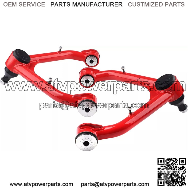 2-4" Front Upper Control Arms in Red For 1999-2006 Silverado 1500 Sierra 1500