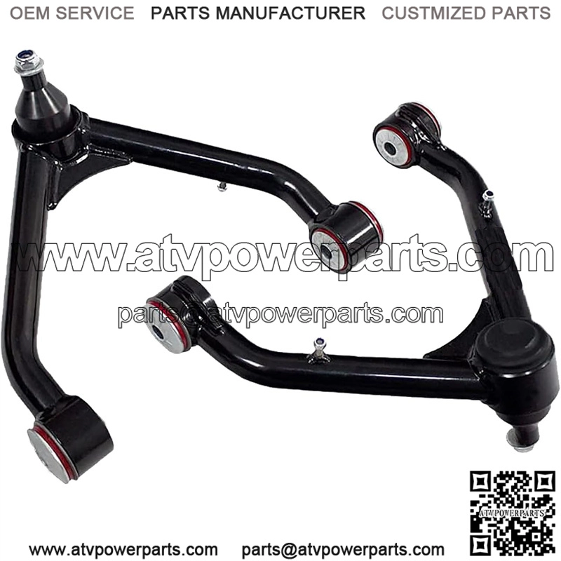 Front Upper Control Arms, 2-4" Lift Tubular Ball Joint Kit Compatible with 1999-2006 Silverado 1500 Sierra 4WD 4X4 RWD with 6-lug Wheels (Pair)