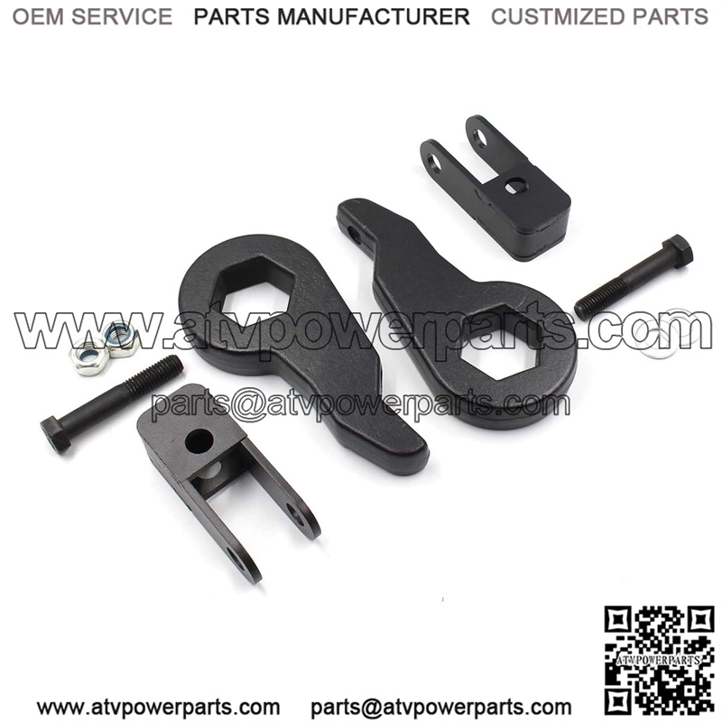 1-3 inch Leveling Lift Kit with Shock Extender Brackets Compatible with 1999-2007 Chevrolet Silverado 1500 Tahoe Avalanche & GMC Sierra Yukon 4WD Torsion Bars Keys