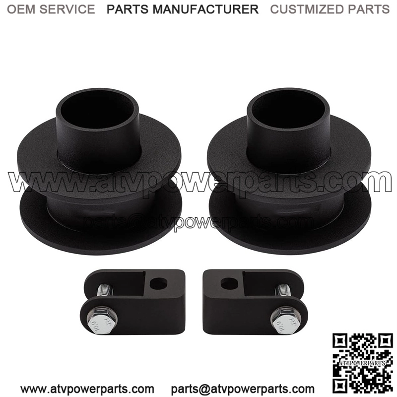2" Front Leveling Kit for 2005-2024 Ford F250 / F350 Super Duty 4WD High-Strength Steel Coil Spring Lift Spacers & Shock Mount Extenders