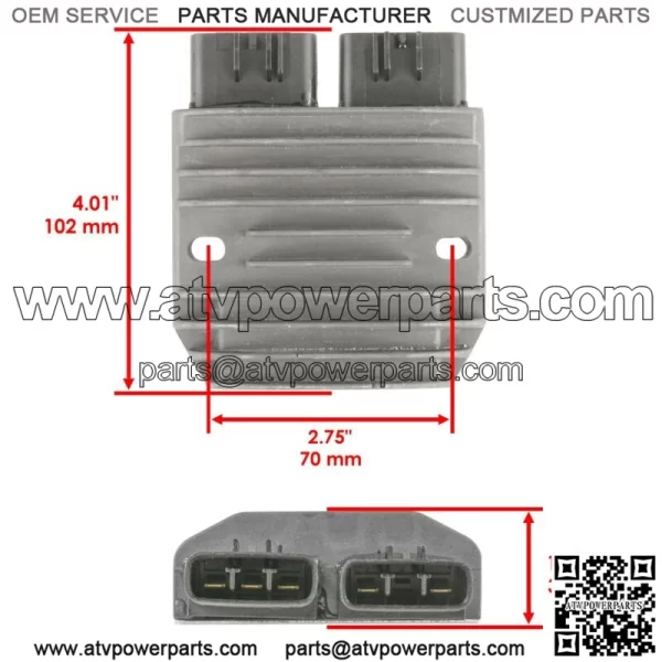 Regulator Rectifier for Bombardier Can-Am Outlander 400 4X4 HO Xt 2004 2005 - Image 4
