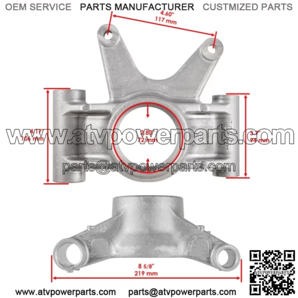 Rear Left Right Knuckle w/ Bearing Bushings fits Polaris Sportsman 850 2010-2021 - Image 3
