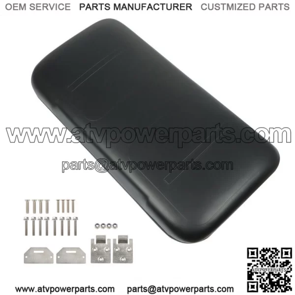 Black Front Seat Bottom For EZGO Medalist TXT 1994-2013 Golf Cart Hardware Incl. - Image 2