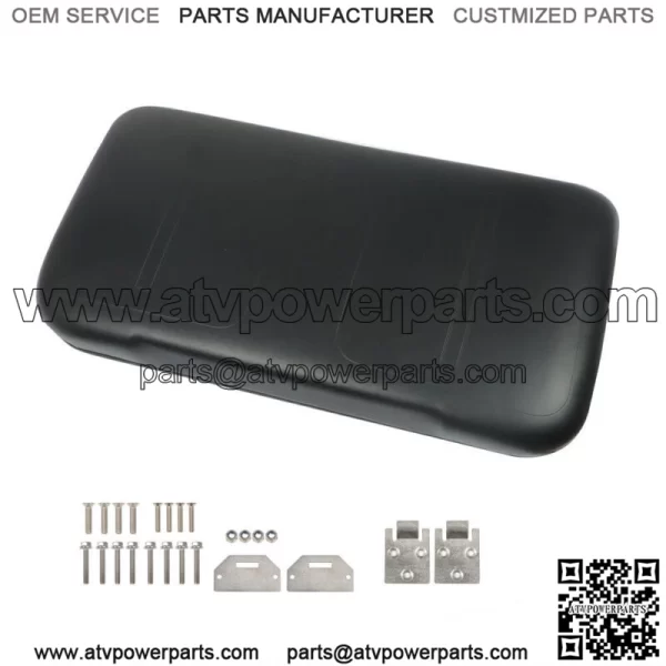 Black Front Seat Bottom For EZGO Medalist TXT 1994-2013 Golf Cart Hardware Incl. - Image 3