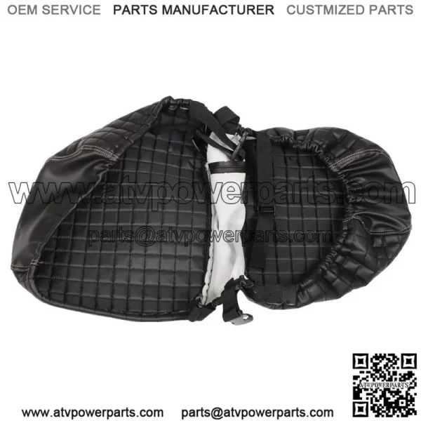 Black 4PCS Golf Carts Front And Rear Seat Covers For EZGO Medalist TXT 1994-2013 - Image 4