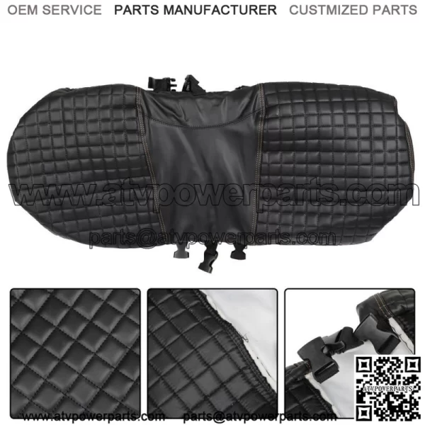 Black 4PCS Golf Carts Front And Rear Seat Covers For EZGO Medalist TXT 1994-2013 - Image 5