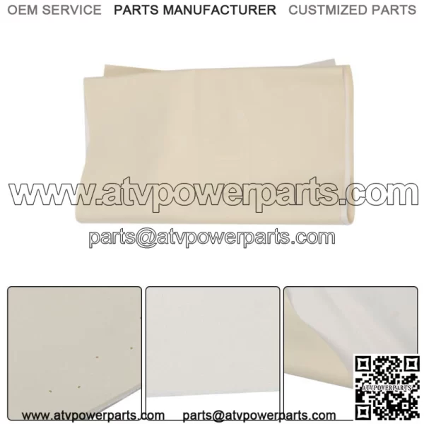 White Front Seat Cover Set For EZGo TXT 1995-2013 Golf Cart #71602-G01 71753-G0 - Image 5