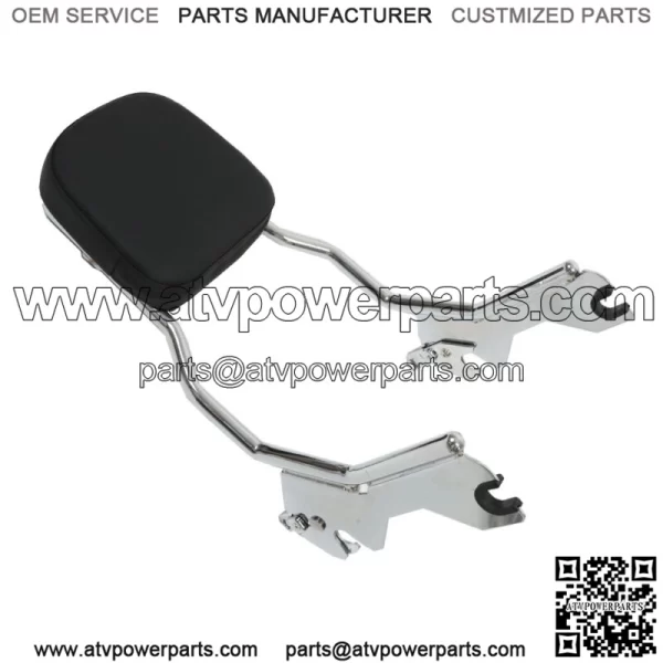 Chrome Standard Sissy Bar Upright Backrest For Softail Deluxe Heritage FXBB 18+