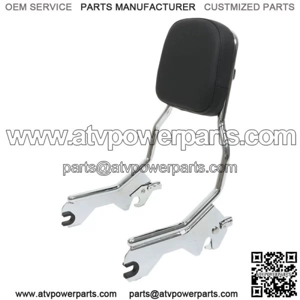 Chrome Standard Sissy Bar Upright Backrest For Softail Deluxe Heritage FXBB 18+ - Image 2