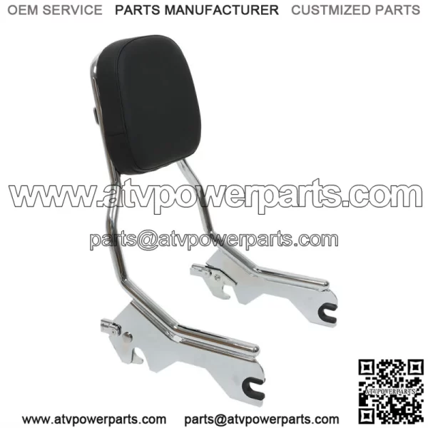 Chrome Standard Sissy Bar Upright Backrest For Softail Deluxe Heritage FXBB 18+ - Image 3