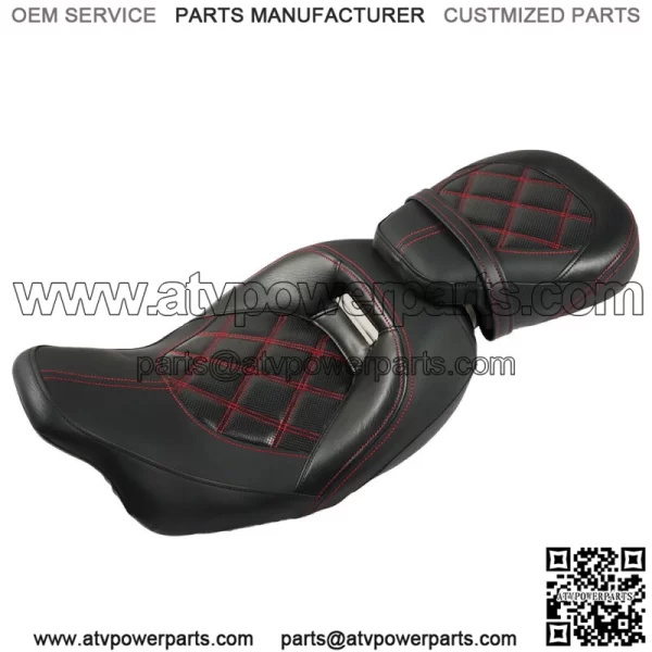 Driver Passenger Pillion Seat For Touring Road Street Glide CVO FLTR 2009-2021 - Image 2