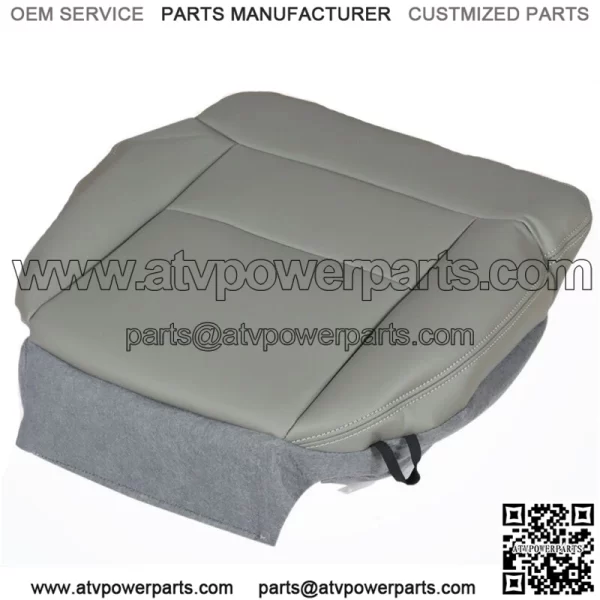 For 2004-2008 Ford F-150 Seat Cover Front Driver Bottom Gray Vinyl Replacement - Image 3