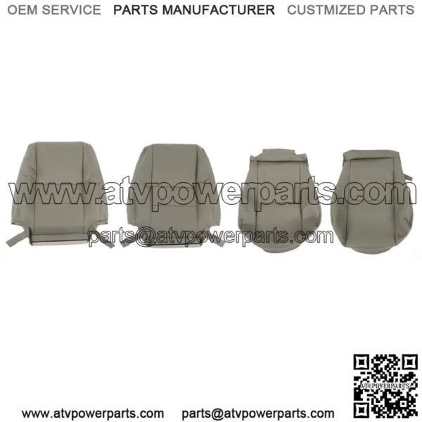 For 2000-2007 Toyota Sequoia Seat Cover Driver & Passenger Bottom & Top Gray