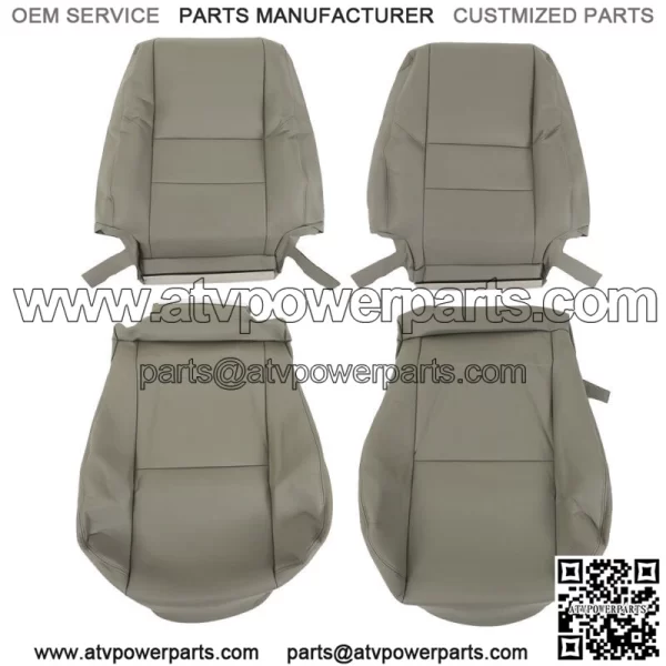 For 2000-2007 Toyota Sequoia Seat Cover Driver & Passenger Bottom & Top Gray - Image 3