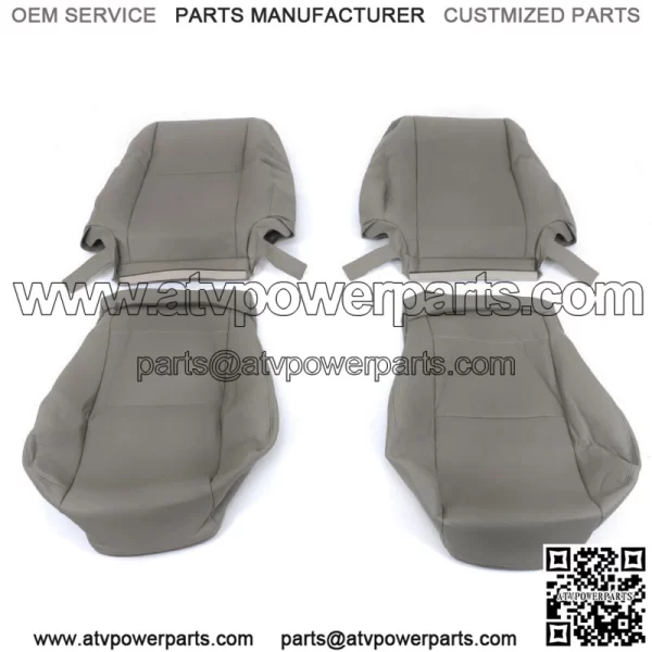 For 2000-2007 Toyota Sequoia Seat Cover Driver & Passenger Bottom & Top Gray - Image 4