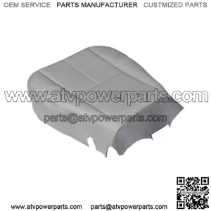For 2007 2008-14 Chevy Silverado 1500 Driver Bottom Leatherette Seat Cover Gray