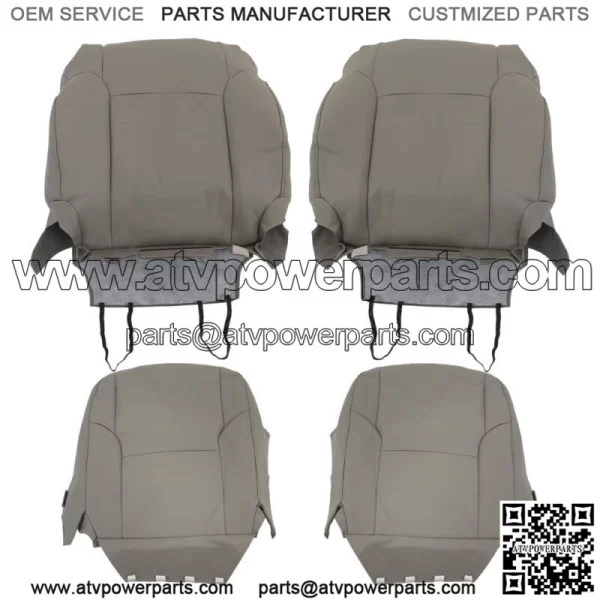 For 2003-2008 2009 Toyota 4Runner Front Passenger Driver Seat Cover Leather Gray
