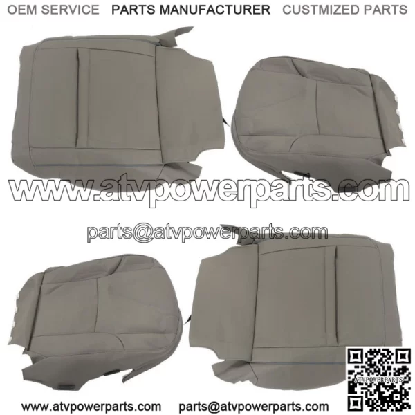 For 2003-2008 2009 Toyota 4Runner Front Passenger Driver Seat Cover Leather Gray - Image 3