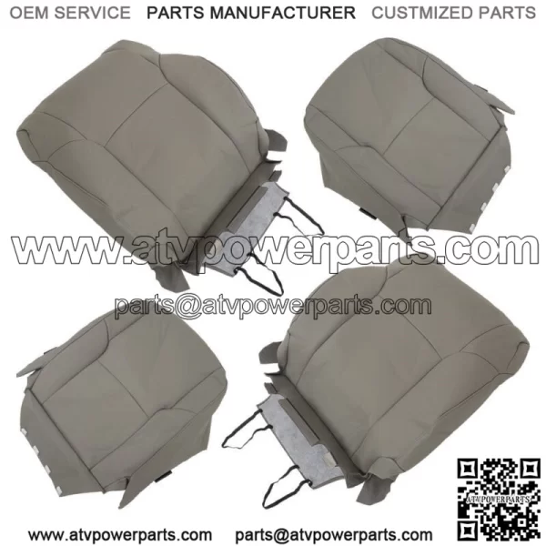 For 2003-2008 2009 Toyota 4Runner Front Passenger Driver Seat Cover Leather Gray - Image 4