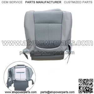 Cloth Seat Cover Driver Bottom Perforated For 2011-2014 Ford F150 Lariat Gray