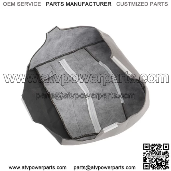 For 1999-2000 Ford F250 F350 F450 F550 XLT Front Seat Cover Driver Gray Cloth - Image 2