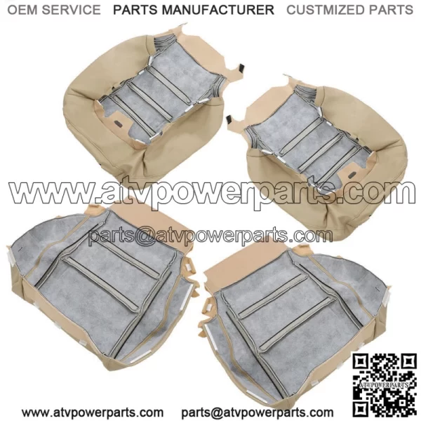 Fit For 2008-2012 Honda Accord Driver & Passenger Bottom Top Leather Seat Cover - Image 2