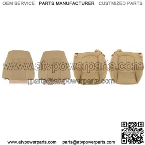 Driver Passenger Perforated Leather Seat Cover  For Ford F150 Lariat 2009-2014
