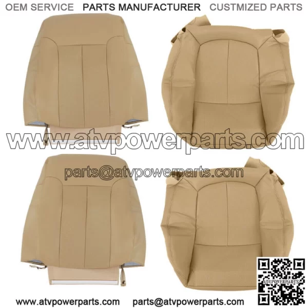 Driver Passenger Perforated Leather Seat Cover  For Ford F150 Lariat 2009-2014 - Image 3